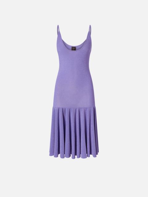 PINKO MINI DRESS WITH SHOULDER STRAPS AND PLEATS