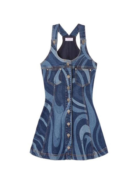 PUCCI Marmo-print denim minidress