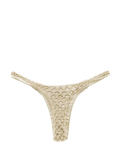 ISA BOULDER Corara macrame bikini bottom