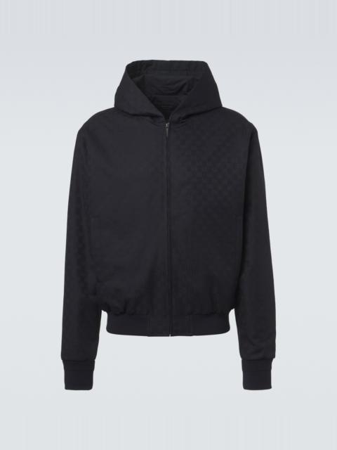 GUCCI GG jacquard hooded cotton jacket