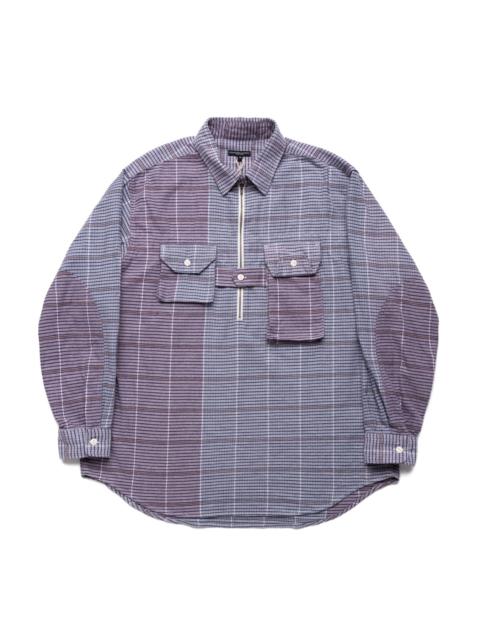 Engineered Garments Binocular Shirt Cotton Color Block Check - Multi Color