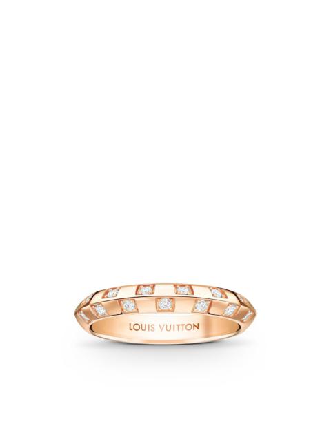Louis Vuitton Damier Ring, Pink Gold and diamonds