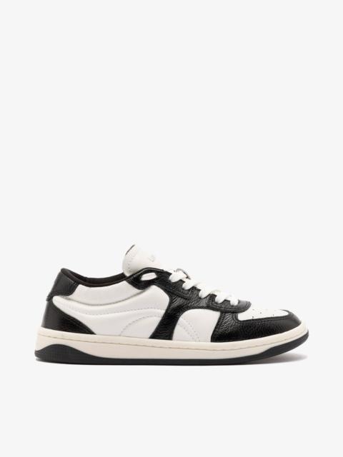 Larroudé George Sneaker In Black and White Leather