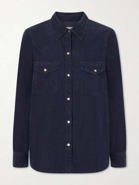 NILI LOTAN Travis Cotton Corduroy Shirt