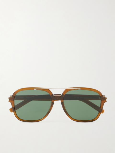 SAINT LAURENT Aviator-Style Acetate Sunglasses