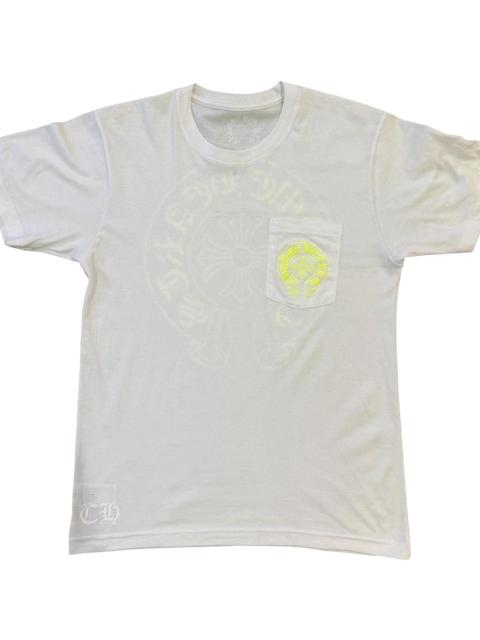 Chrome Hearts Fluorescent Green Horseshoe T-Shirt "White" CHRM1324