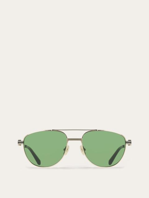 FERRAGAMO Aviator frame sunglasses