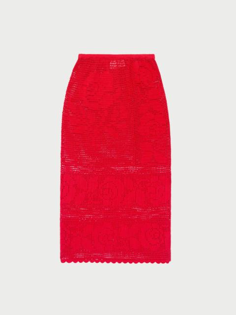LOEFFLER RANDALL Rosanna Crochet Skirt