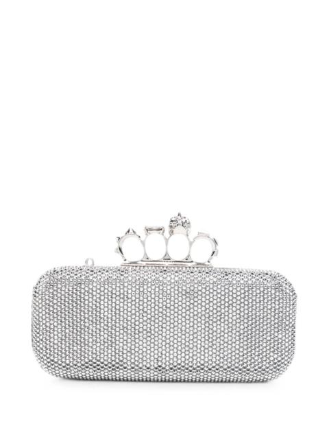 Alexander McQueen Alexander Mcqueen Long Knuckle Crystal-embellished Clutch Bag