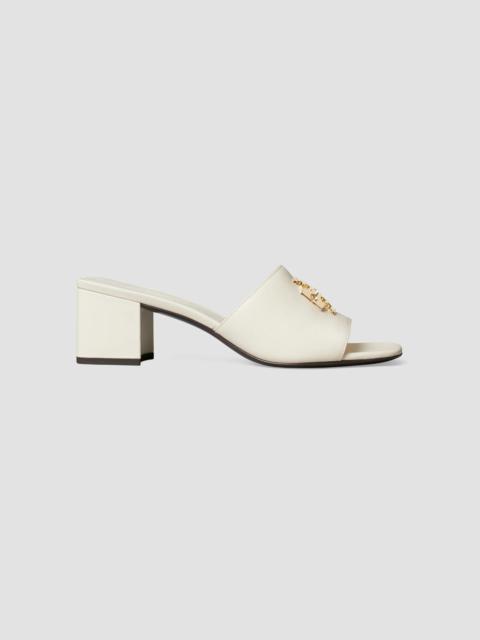 TORY BURCH Women's Charlie 55MM Leather Sandals - Light Cream
