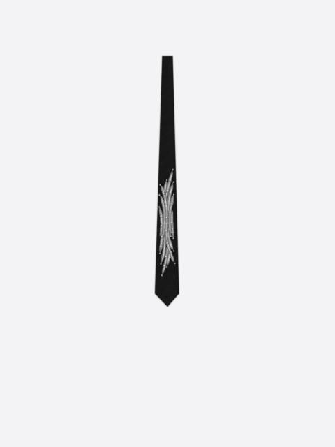 Dior Tie with Crystal Embroidery