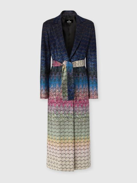 Missoni Viscose lamé duster coat with belt