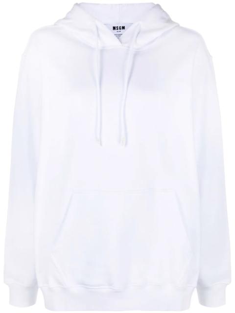 MSGM drawstring cotton hoodie