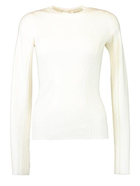 Victoria Beckham Panelled Rib Crew Neck Top