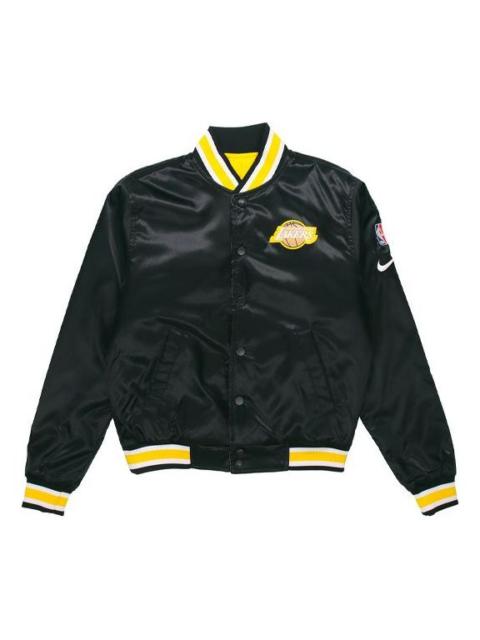 Nike Nike NBA 로스 앤젤레스 레이크스 시티 에디션 반전 가능한 자켓 블랙 CU8099-010