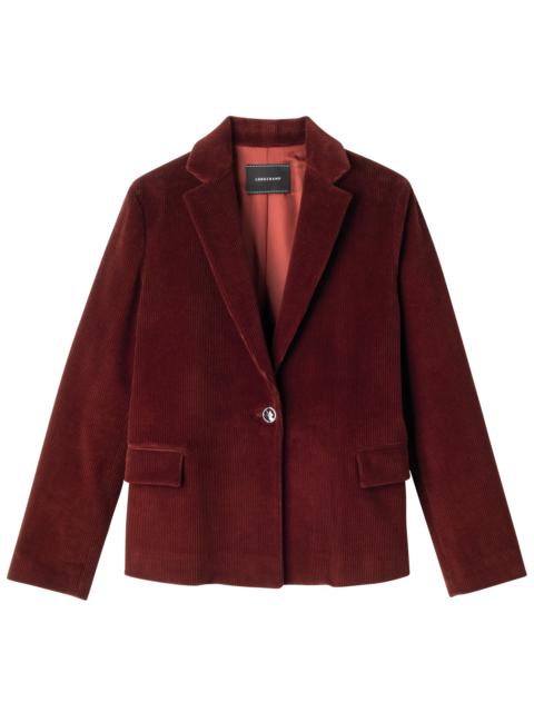Longchamp Fall-Winter 2023 Collection Jacket Mahogany - OTHER