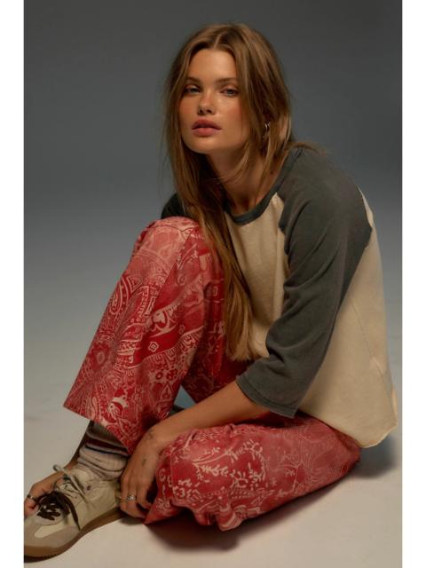 FREE PEOPLE We The Free 2nd Base Three-Quarter Sleeve Tee
