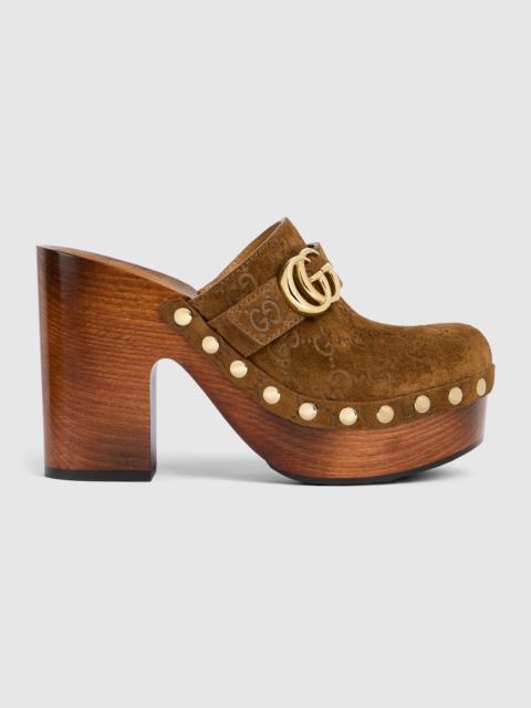GUCCI Women's platform clog with Double G