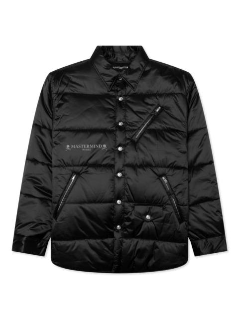 MASTERMIND WORLD PADDED SHIRT JACKET - BLACK