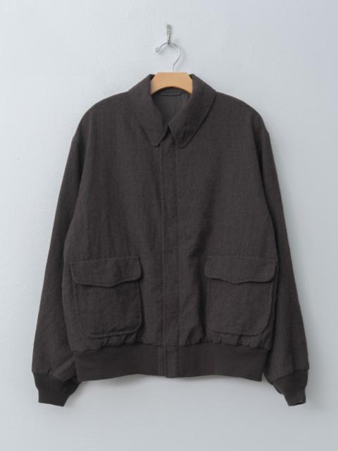 KAPTAIN SUNSHINE Wool Herringbone Flight Jacket - Top Brown