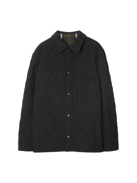 reversible quilted overshirt