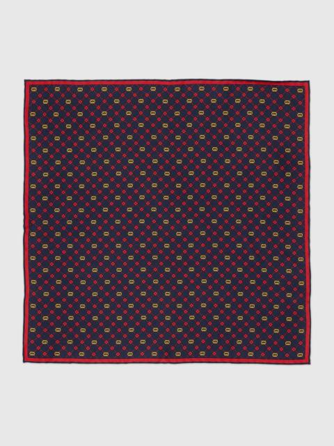 GUCCI Interlocking G silk pocket square