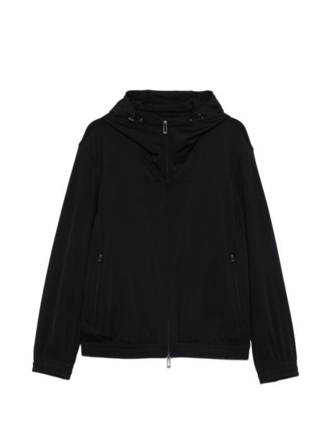 EMPORIO ARMANI zip-fastening hooded jacket