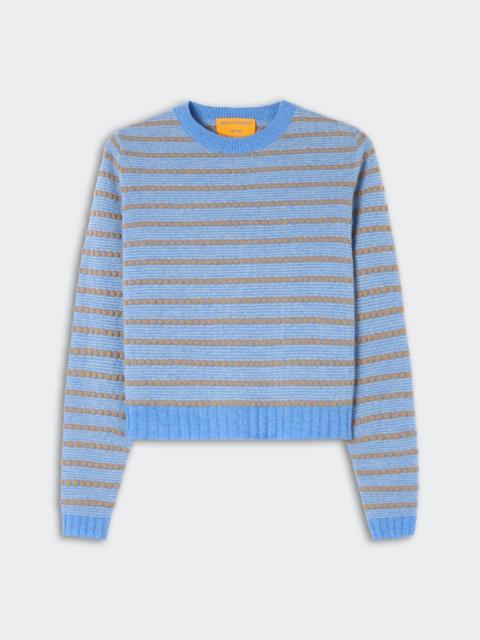 GUEST IN RESIDENCE Pebble Stripe Shrunken Crew