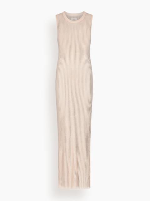Loulou de Saison Icaria Loose Fit Midi Dress in Light Pink