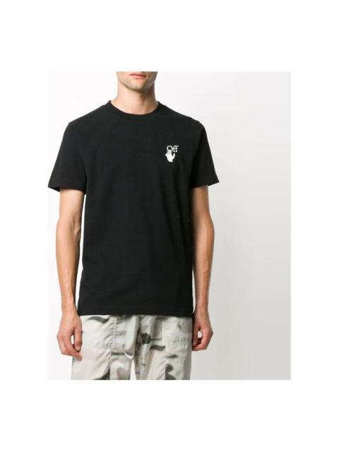 Off-White Off-White Cut Here Short Sleeve Black OMAA027F20FAB0091001