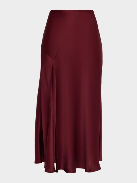 LAPOINTE Satin Relaxed Pleated Pants