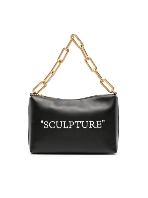 Off-White Block Pouch leather shoulder bag