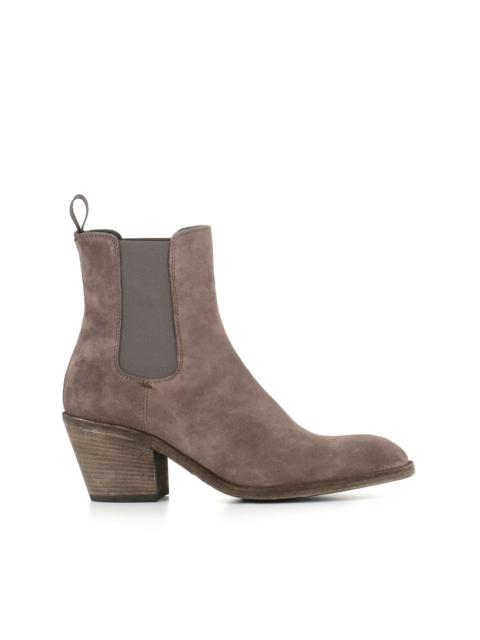 OFFICINE CREATIVE 55mm almond-toe suede boots
