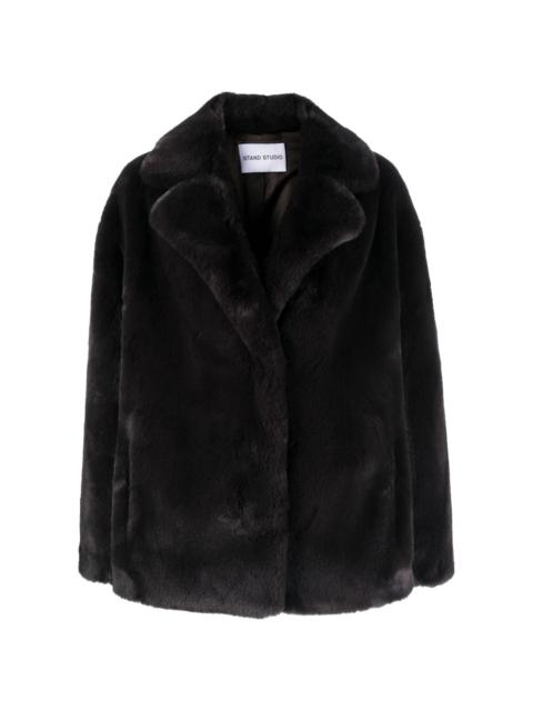 Savanna faux-fur coat