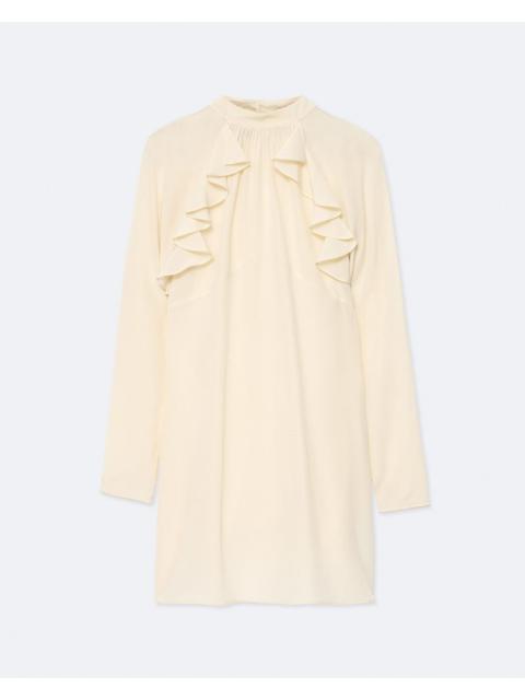 ALLSAINTS CLARISSE POLKA-DOT SILK MINI DRESS