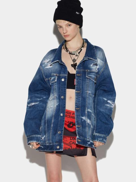 DSQUARED2 MEDIUM SLASH WASH OVER JEAN JACKET