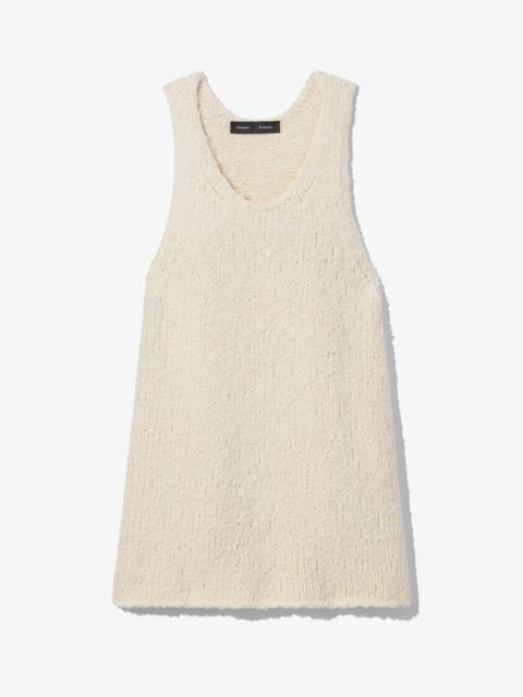 Proenza Schouler Frayed Cotton Knit Tank