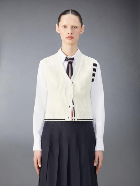 Thom Browne cropped cable-knit vest