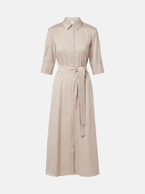 Max Mara Cognac cotton-blend midi dress