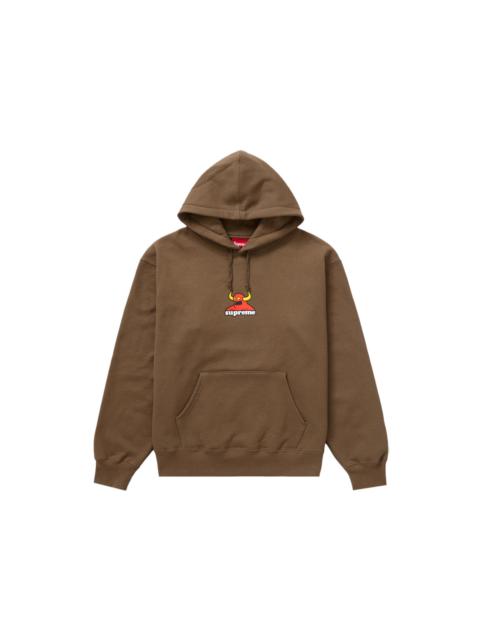 Supreme Toy Machine Hooded Sweatshirt Dusty Brown