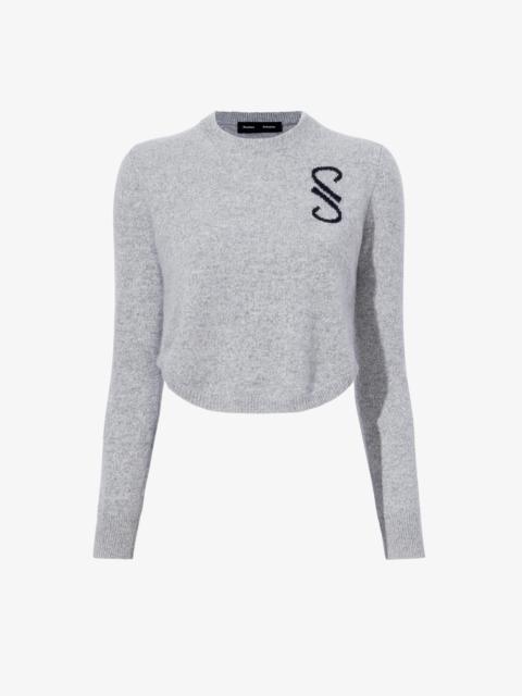 Proenza Schouler Stella Monogram Sweater in Cashmere Jacquard