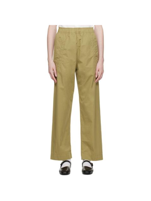 MARGARET HOWELL Khaki Wide-Leg Lounge Pants