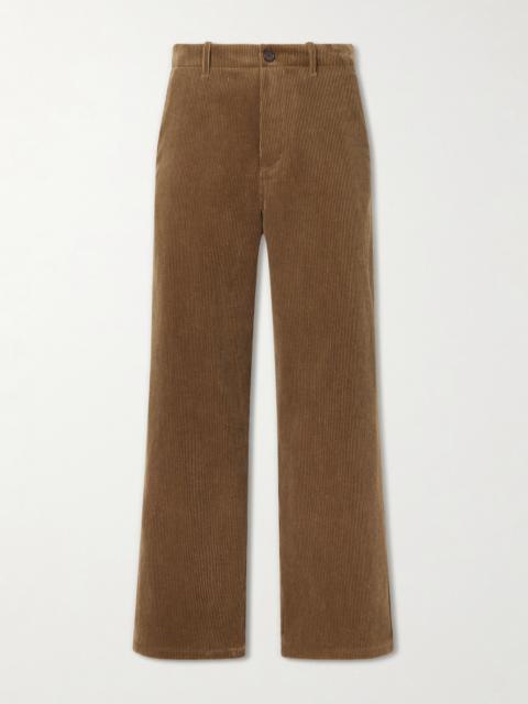 Jil Sander Wide-Leg Cotton-Corduroy Trousers