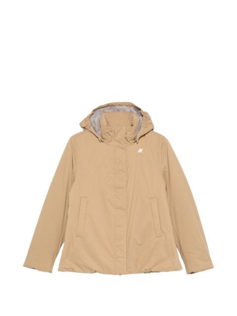 K-WAY Marlette hooded logo-patch jacket