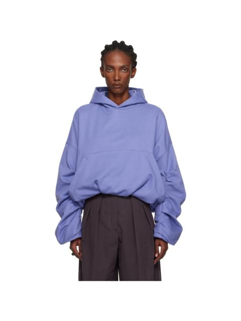 Dries Van Noten Purple Draped Hoodie