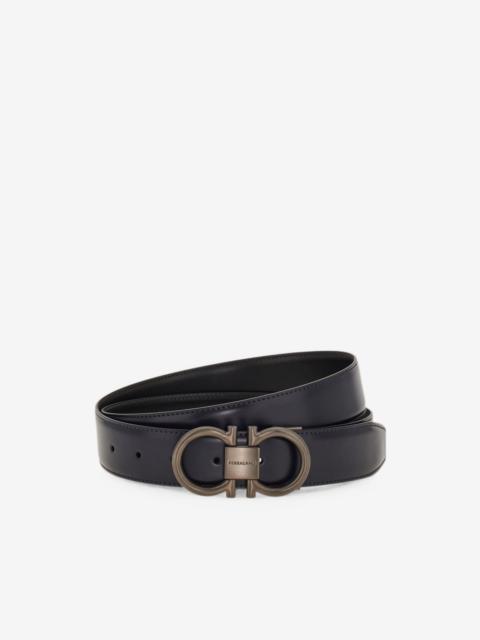 FERRAGAMO reversible and adjustable Gancini belt