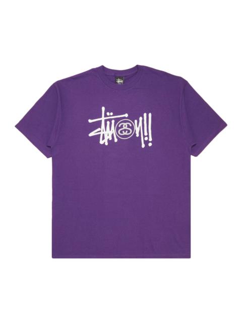 Stussy Basic Logo SS Stock Tee 'Purple'