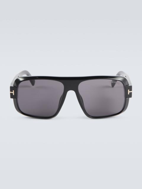 TOM FORD Turner flat-top sunglasses