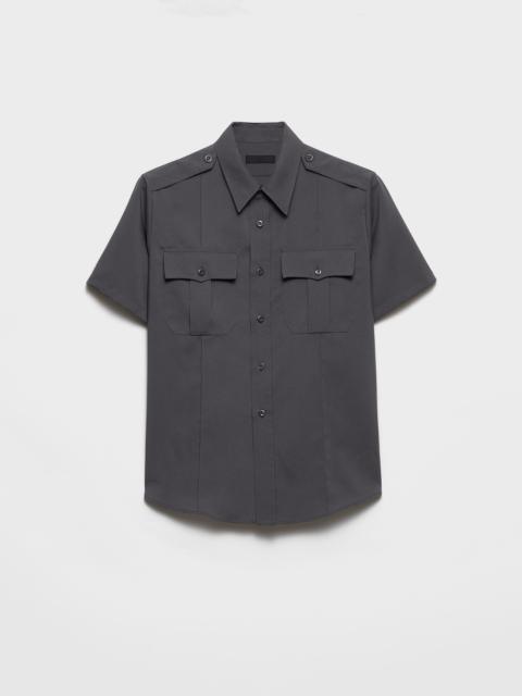 Prada Short-sleeved technical fabric shirt