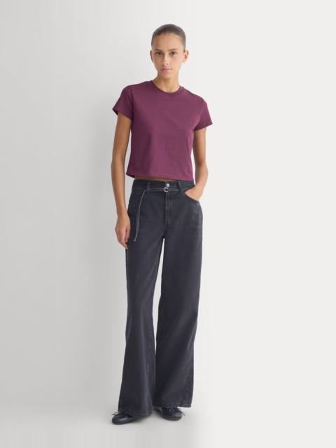 EVERLANE FOREVER JERSEY SHRUNKEN CREW